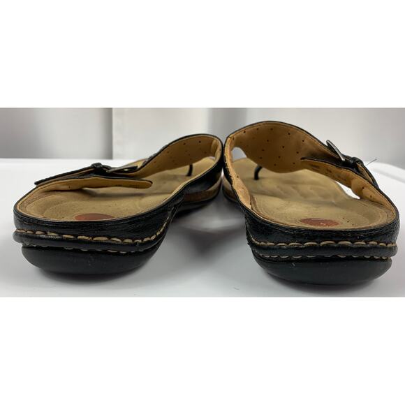 Clarks Unstructured Sandals UnDrizzel Thong Leathe - Picture 5 of 8